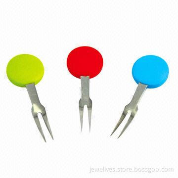 Silicone fruit fork
